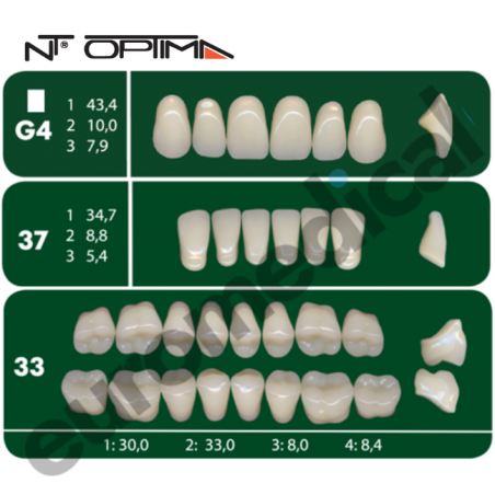 DENTI NT Optima "G4" 3 STRATI (bocca completa)