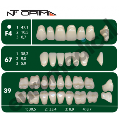 DENTI NT Optima "F4" 3 STRATI (bocca completa)