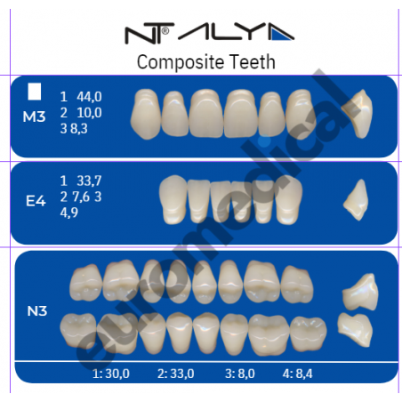 DENTI NT ALYA "M3" in composito (bocca completa)