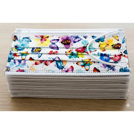 Mascherine chirurgiche fantasia 3 STRATI da 10 pz. (tipo IIR)