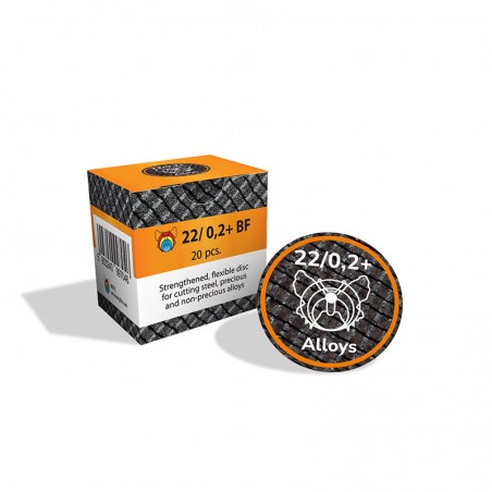 Dischi telato per porcellana e zirconio 22/0,2 +BF